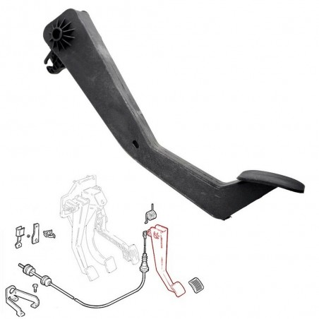 Pédale d'Embrayage avec ressort pour Jumper Ducato Boxer 2127A4, 1307107080