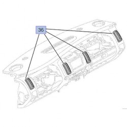 Grille ventilation aération pour Trafic II, Vivaro A, Primastar