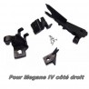 Kit, support, pattes, clips, pour phare, feu, optique droit pour Megane IV